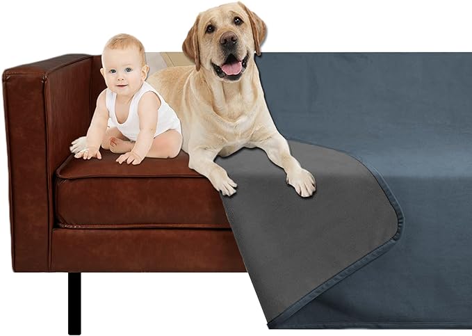Ameritex Pet Bed Blanket Reversible 100% Waterproof Velvet Super Soft for Sofa and Bed