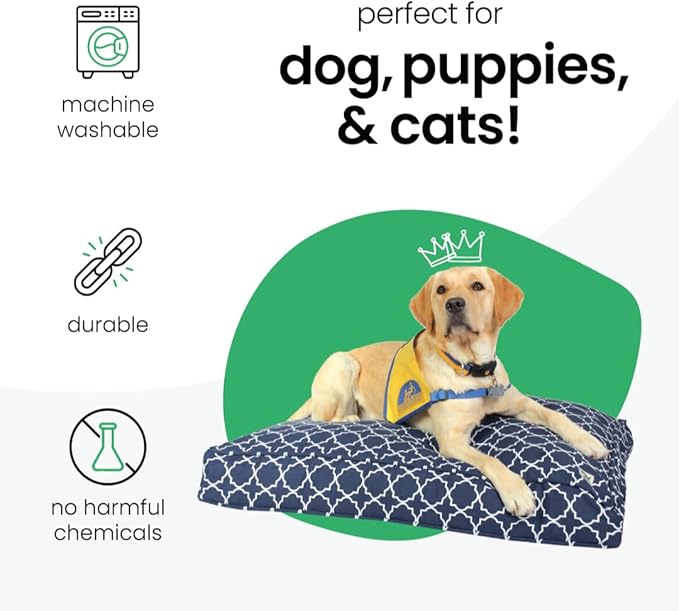 Molly Mutt Huge Dog Bed Cover - Romeo & Juliet Print - Measures 36”X45”X5”- 100% Cotton - Durable - Breathable - Sustainable - Machine Washable Dog Bed Cover (Dd35Ac)