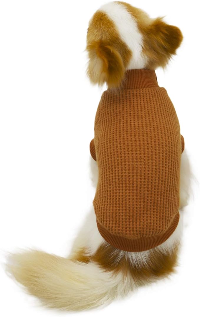LOPHIPETS Lightweight Dog Sweaters for Puppy Small Dogs Puppy Chihuahua Yorkie Clothes-Yellow/S