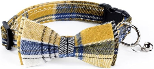 SuperBuddy Dog Collar, Adjustable Dog Collar with Bowtie, Pet Collar for Dog Soft Bowtie Dog Collars for Small Medium Large Pet