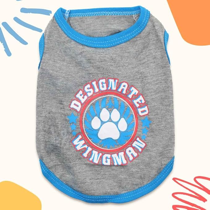 6 Packs Boy Dog Shirts for Small Dogs Boys Clothes Puppy T-Shirt Summer Vest for Dog Boys Tshirts Chihuahua Boy T Shirt Yorkie Clothing