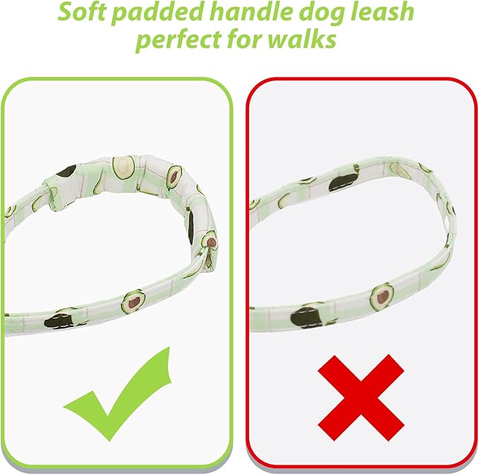 Dog Collar and Leash Set Adjustable Girls Puppy Floral Collars with Bow Tie for Small Medium Large Dogs(L, Avocado)