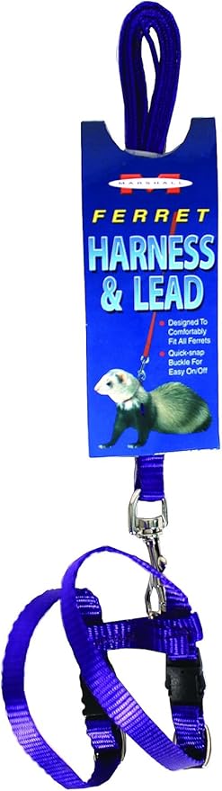 MARSHALL PET PRODUCTS 572018 Ferret Harness & Lead Purple, 48 in