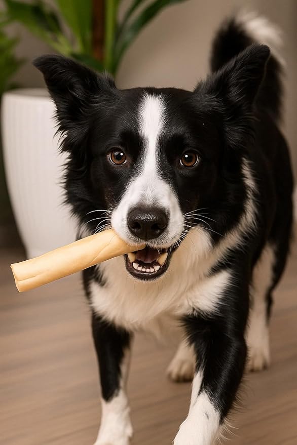 Pet Factory 100% Made in USA Beefhide 5" Chip Rolls Dog Chew Treats - Natural Flavor, 5 Count/1 Pack