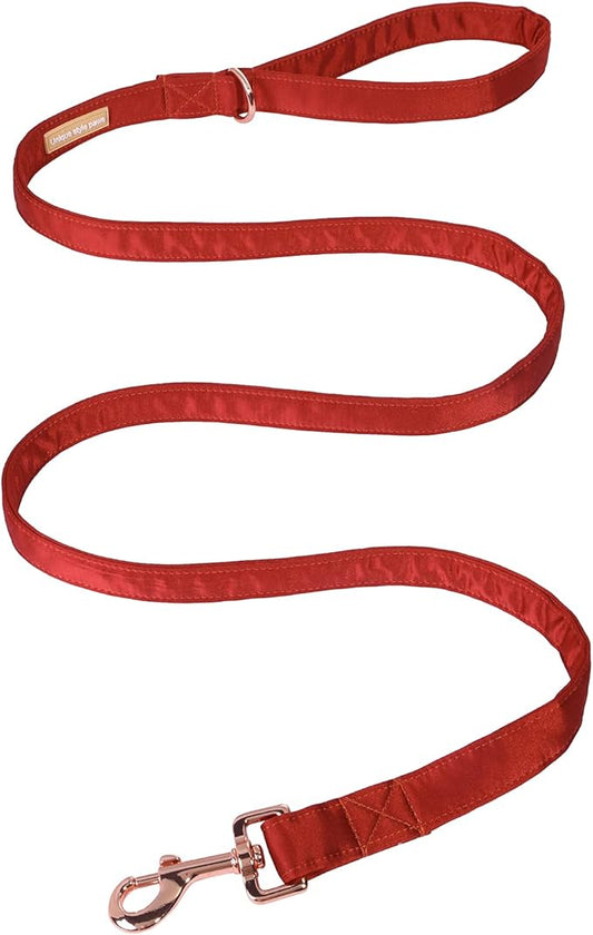 Unique style paws Silk Dog Leash Durable Dog Leashes with Welded D-Ring Comfortable Handle for Small Medium Large Dogs