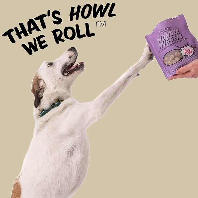 Polkadog Pork & Apple Wonder Nuggets Dog Treats – All-Natural Pet Training Treats for Dogs – Healthy, Handmade Puppy Snacks – Bite-Sized, Soft, Chewy Treats for Pets – 10oz
