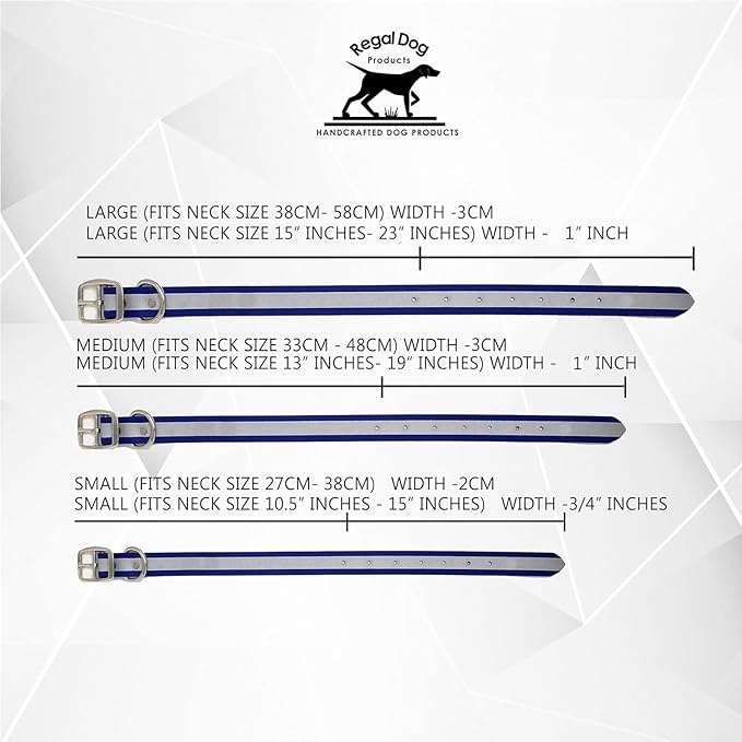 Regal Dog Products Medium Pink Reflective Dog Collar and Leash Set - Waterproof Biothane Dog Collar with Heavy Duty Double Buckle, D Ring & 5ft Leash - Other Size for Medium & Large Dogs