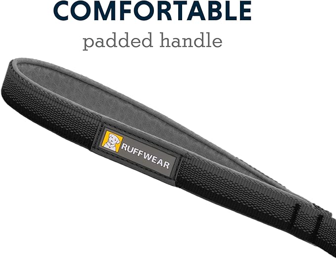 Ruffwear, Front Range Dog Leash, 5 ft Lead with Padded Handle for Everyday Walking, Basalt Gray