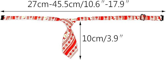Segarty Dog Neck Ties, Dog Ties with Adjustable Collar, Pet Bowties for Small Cats, Puppy Bowties Pets Neckties Grooming Bows Bulk for New Year Photography Holiday Wedding Festival Party