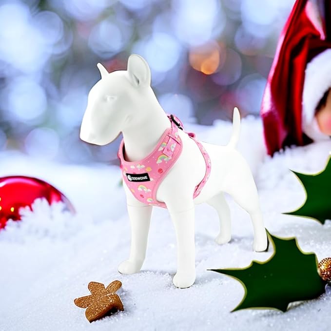 Dog Cat Harness and Leash Set, Puppia Soft Mesh Padded and Adjustable Puppy Vest Cute Dog Clothes Escape Proof Easy Walk Pet Accessories