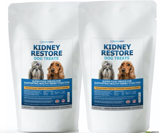 Kidney Restore Dog Treats (2 Pack) - Restorative, Low Protein Dog Treats for Kidney Health