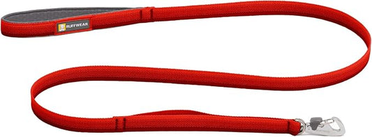 Ruffwear, Front Range Dog Leash, 5 ft Lead with Padded Handle for Everyday Walking, Red Canyon