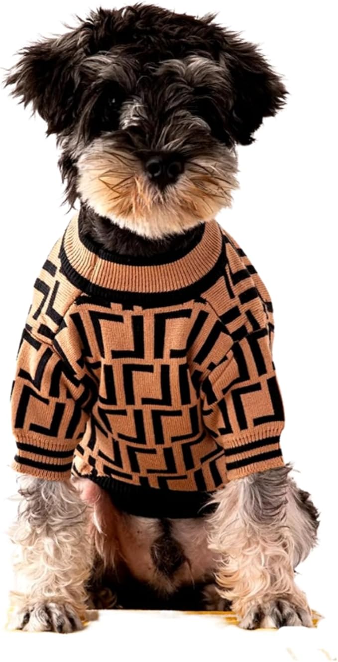 Designer Dog Clothes Sweater Shirt Outfit Small XS Teacup Cute Dogs Puppies French Bulldog Dachshund Chihuahua Cats Maltese Boy Girl (Small, Furdi)