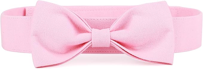 Segarty Dog Bow Ties for Large Dogs, Adjustable Pink Bowtie Collar, Durable Dog Neck Tie Tuxedo Comfortable Cotton Girl Pets Bows Grooming Accessories for Formal Wedding Holiday Birthday Gift Party