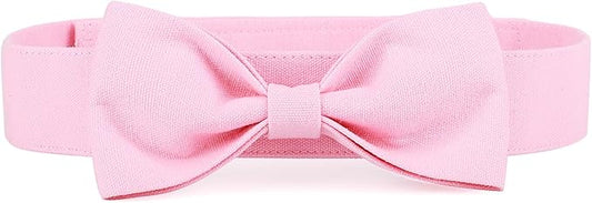 Segarty Dog Bow Ties for Large Dogs, Adjustable Pink Bowtie Collar, Durable Dog Neck Tie Tuxedo Comfortable Cotton Girl Pets Bows Grooming Accessories for Formal Wedding Holiday Birthday Gift Party