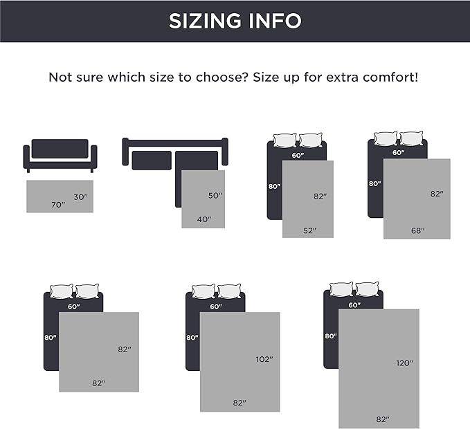 Bedsure 100% Waterproof Bed Cover for Dogs Washable - Non Slip Waterproof Dog Blanket for Bed, Lightweight Furniture Protector Durable for Pet Cat Puppy with Non-Slip Bottom, Grey, 68x82IN