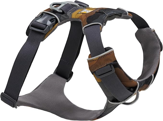 Ruffwear, Front Range Dog Harness, Reflective Soft Padded Harness with Dual Leash Clips, Adjustable and Lightweight Fit for Training or Walking for All Dogs, Moonlight Mountains, Large/X-Large