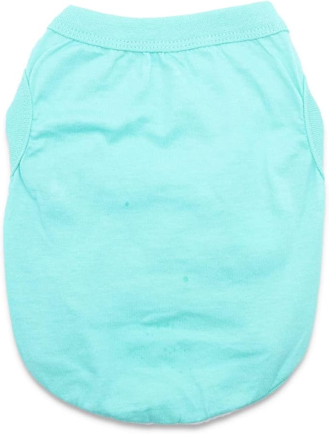 6 Pack Yorkie Clothes Plain Extra Small Dog T Shirt 100% Cotton Solid XS Puppy Clothes Blank Chihuahua Clothes Girl Puppy Tshirt for Boy Dogs Shirts Pet T-Shirt for Small Dogs Cats, Small