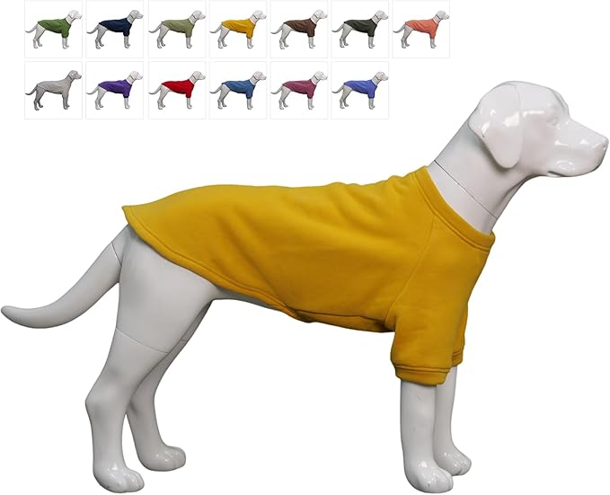 Lovelonglong Sweatshirt Cold Weather Pullover Autumn and Winter T-Shirts for Small Medium Large Size Dogs Ginger 2XL
