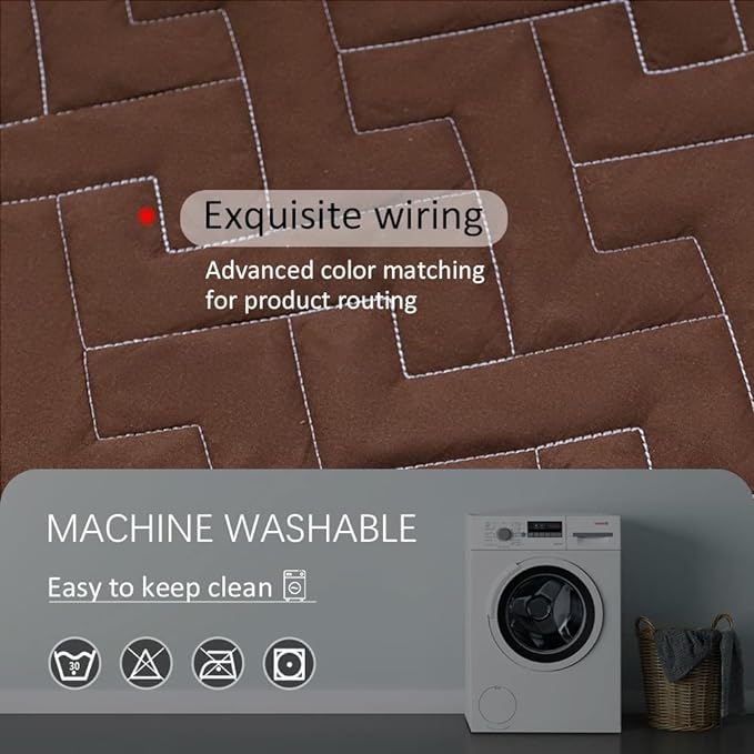 fuguitex Waterproof Dog Bed Cover Couch Cover for Pet Anti-Slip Cat Mat Pet Pad Blanket for Sofa Chair Recliner Bed Furniture Protrctor