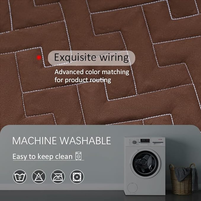 fuguitex Waterproof Dog Bed Cover Couch Cover for Pet Anti-Slip Cat Mat Pet Pad Blanket for Sofa Chair Recliner Bed Furniture Protrctor