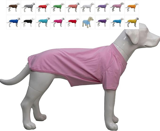 Lovelonglong Bulldog Clothes Dog Clothing Blank T-Shirt Tee Shirts for French Bulldog English Bulldog American Pit Bull Pugs 100% Cotton Skin Care Pink B-L