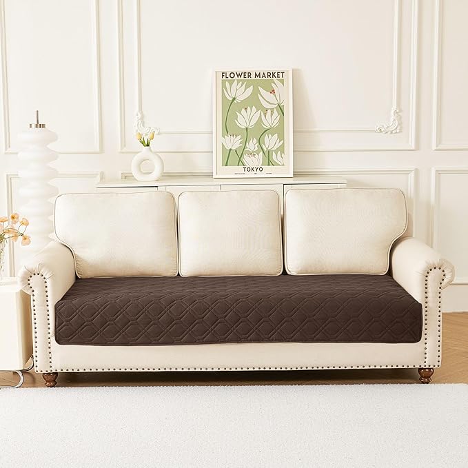 hyha Waterproof Dog Bed Blanket, Soft Pet Blankets, Waterproof Couch Cover for Dogs, Reversible Sofa Covers Washable for Furniture (30x70 Inch, Chocolate/Dark Grey)