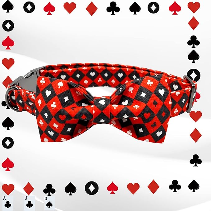 Adjustable Dog Collar - Bowtie Collar for Small, Medium, Large Dogs