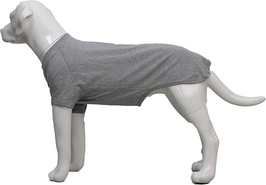 Lovelonglong 2019 Pet Clothing Dog Costumes Basic Blank T-Shirt Tee Shirts for Medium Large Dogs Gray XXXL