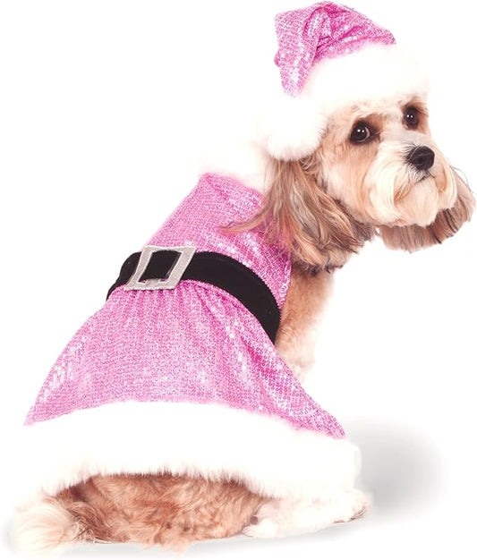 Rubie's Christmas Collection Sequin Mrs. Claus Pet Costume, Small