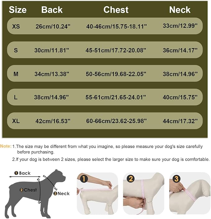 Dog Winter Coat, Warm Jacket Reflective Fleece Vest with Harness, Waterproof Windproof Snowsuit with Zipper for Small Medium Dogs, Green XS