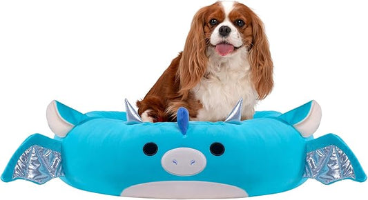 Squishmallows Original 24-Inch Tatiana The Dragon Pet Bed - Medium-Sized Ultrasoft Official Plush Pet Bed for Dogs and Cats