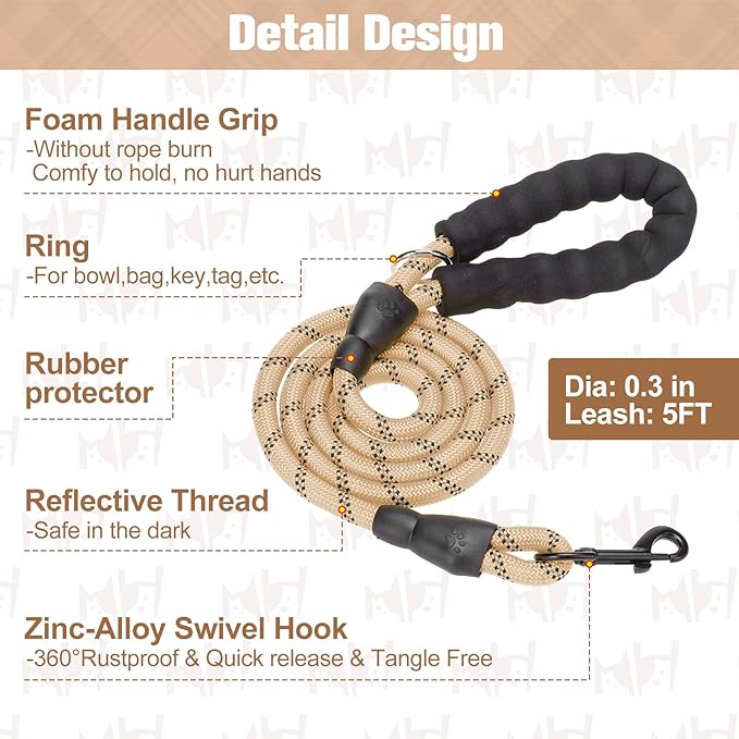 BEAUTYZOO Plaid Dog Harness and Leash Set for XS S Pets, Step-in No Choke No Pull Soft Mesh Vest Harness, Reflective for Extra-Small/Small Medium Puppy Dogs and Cats, Beige S