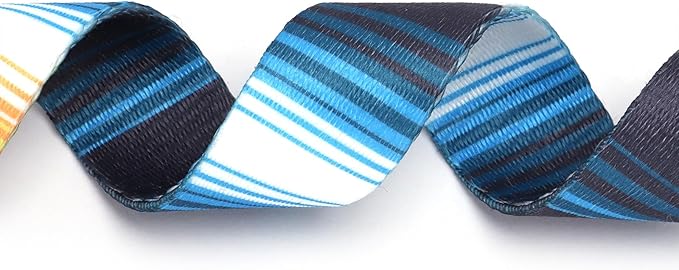 Dog Collars for Large Dogs with Cute Blue Stripes Design for Boys Dog, Adjustable Soft Pet Collar for XS Small Medium Large Dogs (L)