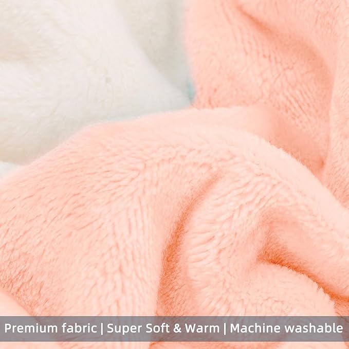 FabriCastle Dog Hoodie Sweater for Small Dogs Boy and Girl, Small Dog Clothes XS XXS Puppy Sweatshirt, Pet Outfit, Cat Clothing Super Soft Warm Snap On Closure (Peach-Cream, X-Small)