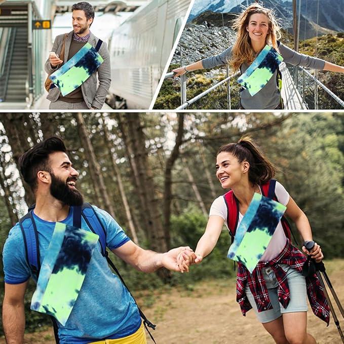 MANON ROSA Sugar Glider Pouch - Small Animal Carrier Bag with Harness Set for Bonding Sling for Reptile Pets Bearded Dragons Lizards Backpack Accessories for Outdoor Travel Walking Resting Blue