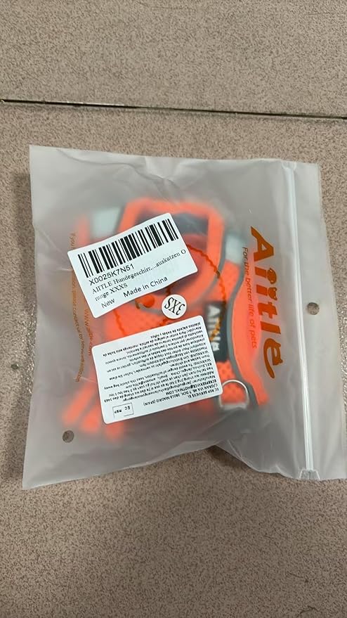 AIITLE Dog Harness, Spring No-Pull Cat Harness with a Leash, Adjustable Reflective Dog Vest, Cat Harness Escape Proof, Outdoor Walking, Camping for Extra Small Dogs and House Cats Orange XXXS