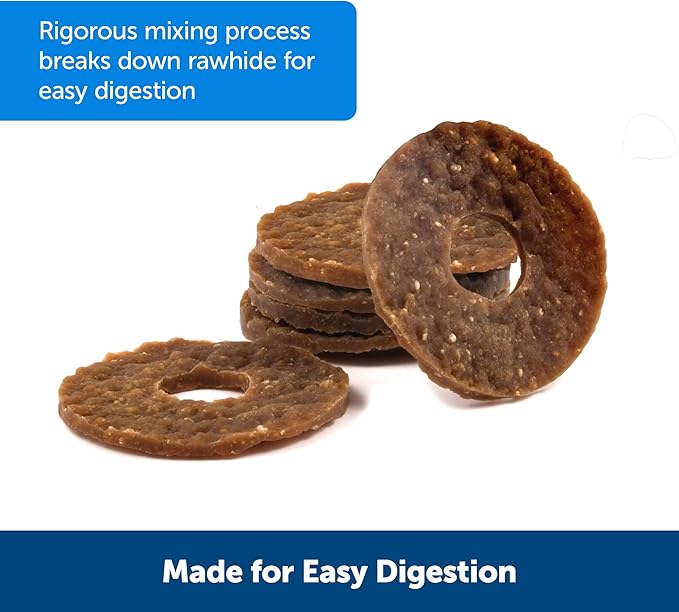 PetSafe Dog Treat Ring Variety Pack for Busy Buddy Toys – 2 Tasty Flavors – 60 Refills –Large