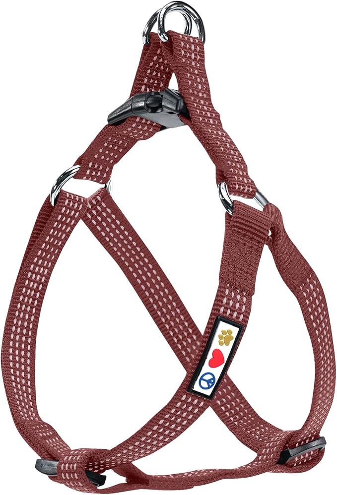Pawtitas Dog Harness for Large Dogs Marsala Brown Dog Harness Step in from a Senior Dog to a Puppy Harness Adjustable Reflective Dog Harness S Reflective Dog Vest