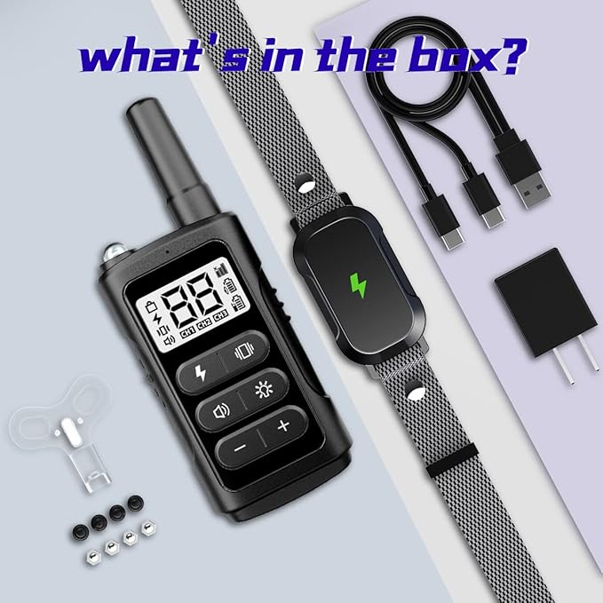 Dog Training Collar with 3300Ft Remote Range 4 Training Modes for Large Medium Small Dogs Rechargable Waterproof Electric Collar with Remote