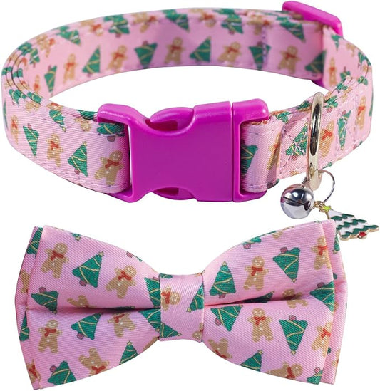 SuperBuddy Dog Collar, Adjustable Dog Collar with Bowtie, Pet Collar for Dog Soft Bowtie Dog Collars for Small Medium Large Pet