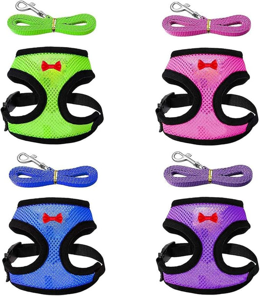 4 Pcs Funny Chicken Accessories - Comfortable Harness and Leash for Hens, Breathable Mesh
