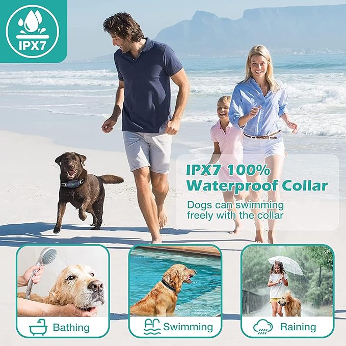 Dog Shock Collar, Electric Dog Training Collar with Remote 2680FT for 2 Dogs, IPX7 Waterproof Vibrating Dog Collar with 4 Training Modes, Rechargeable E-Collar for All Breeds, Sizes