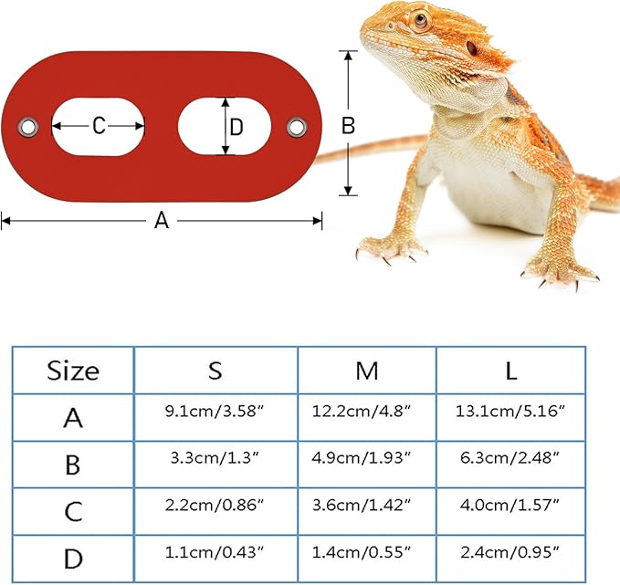 Bearded Dragon Carrier and Leather Leash, Adjustable Harness and Reptile Small Pet Coral Fleece Backpack for Outdoor Travel Walking Rest - Red