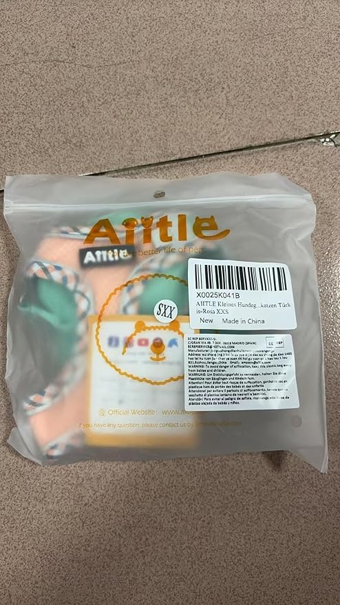 AIITLE XXS Dog Harness & Leash Set - Breathable Reflective No-Choke Small Dog Harness for Teacup Puppies, Indoor/Outdoor Use - Boston Terrier, Maltese, Chihuahua (Turquoise-Pink, XXS)