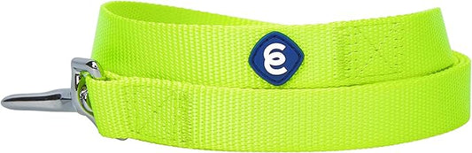 Blueberry Pet Essentials Durable Classic Dog Leash | Basic Nylon Dog Leash | 5ft. x 3/4" Medium Dog Leash | Highlighter Yellow Dog Leash | Standard Dog Leashes & Lightweight Dog Leash for Training