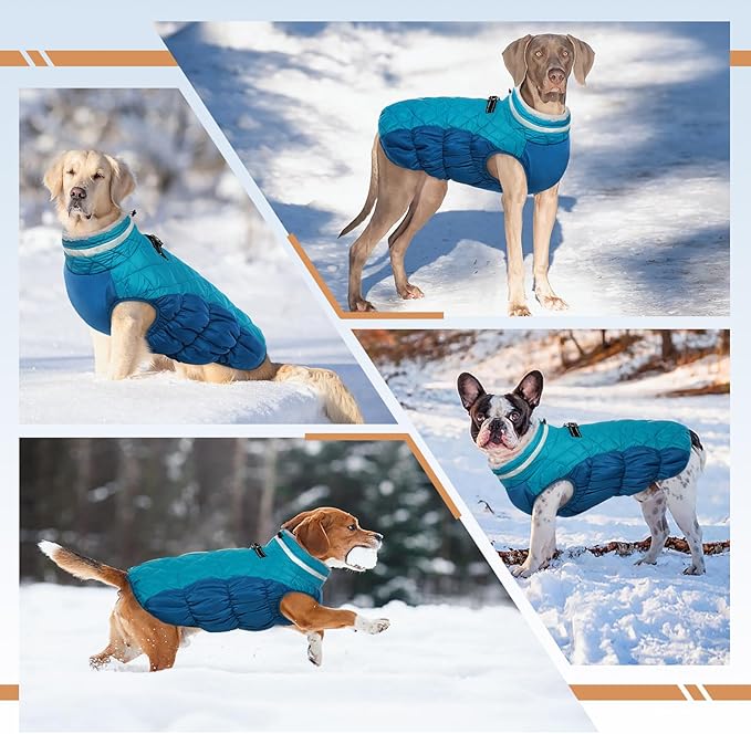 Small Dog Coat,Dog Jackets for Small Dogs,Warm Winter Jacket, Puppy Coat with Harness Built in,Waterproof Dogs Jacket,Puppy Cold Weather Coats,Winter Clothes Snowsuit Shih Tzu Bichon,S
