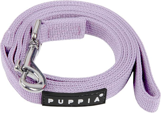 Puppia Two Tone Dog Lead Strong Durable Comfortable Grip Walking Training Leash for Small & Medium Dog, Violet, Large