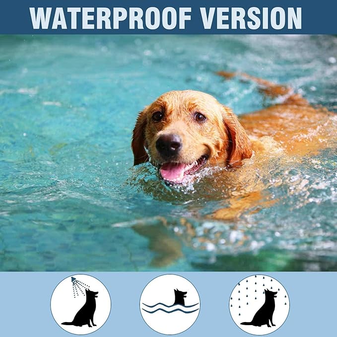 Flea and Tick Collar for Large Dog, Safe, Waterproof, Free Comb, Charity 2 Packs