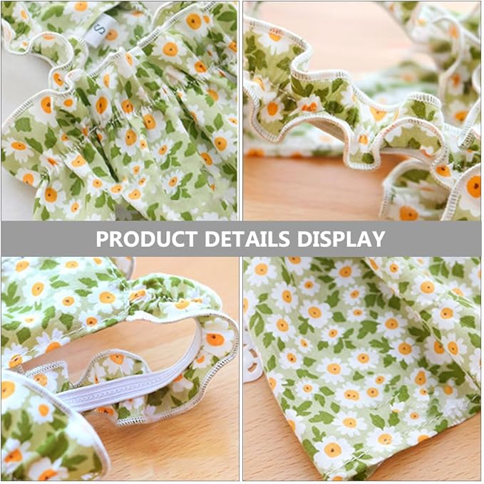 Floral Dog Dress Dogs Cats Cute Princess Puppy Kitten Skirt Pet Clothes Chihuahua Yorkies Dog Birthday Dress Spring Outfits Pets